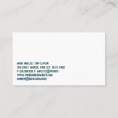 ヴィンテージ帆 | ホイ航海のール | 沿岸波 名刺 (裏面)