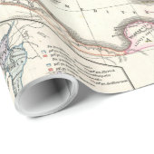 ヴィンテージ帝国の地図（1865年） ラッピングペーパー (ロールコーナー)