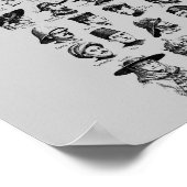 ヴィンテージ帽子ポスター ポスター (角)