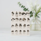 ヴィンテージ帽子 ポストカード (スタンド正面)