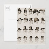 ヴィンテージ帽子 ポストカード (正面/裏面)