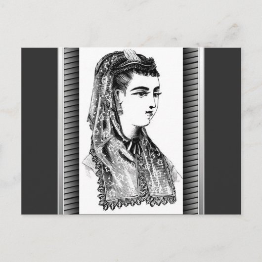 ヴィンテージ帽子 ポストカード (正面)