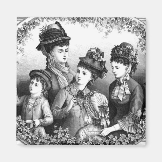 ヴィンテージ帽子 マグネット (正面)