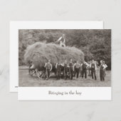 ヴィンテージ干し車用はがき ポストカード (正面/裏面)