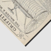 ヴィンテージ干し農機具新聞広告デコページ 薄葉紙 (詳細)