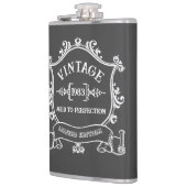 ヴィンテージ年から完成度までの誕生日年 フラスク (左)