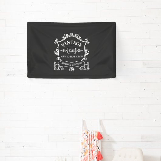 ヴィンテージ年完熟年カスタム誕生年 横断幕 (インサイチュ)