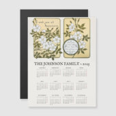 ヴィンテージ年末年始カレンダー案内用磁気カード (正面/裏面)