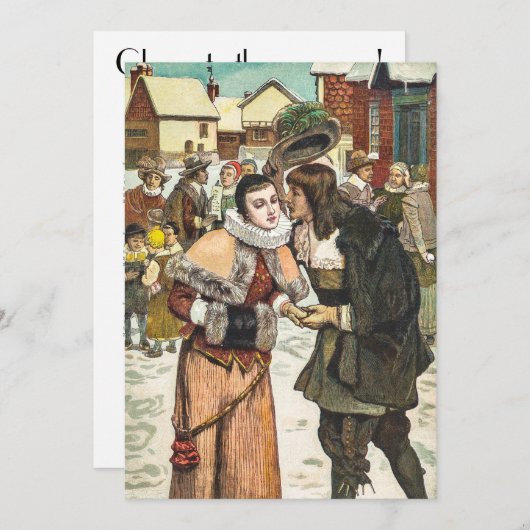 ヴィンテージ年末年始カレンダー シーズンカード (正面/裏面)