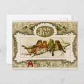 ヴィンテージ年賀状 シーズンポストカード (正面/裏面)