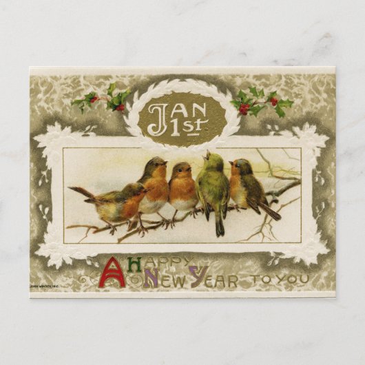 ヴィンテージ年賀状 シーズンポストカード (正面)