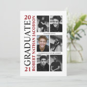 ヴィンテージ年鑑グラッドフォトグラッド招待状カード 案内状 (スタンド正面)