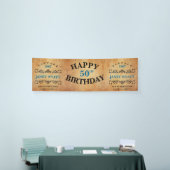 ヴィンテージ年齢の誕生日のデザイン 横断幕 (トレードショー)