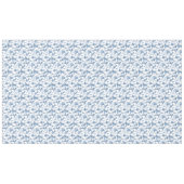 ヴィンテージ幻想的な噴水と木のトイルブルー テーブルクロス (正面(横))