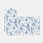 ヴィンテージ幻想的な噴水と木のトイルブルー フェイバーボックス (折り畳みなし)