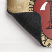 ヴィンテージ幼稚園グレード先生 マウスパッド (コーナー)