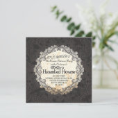 ヴィンテージ幽霊のよく出るハウスハロウィーン衣装パーティー 招待状 (スタンド正面)