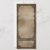 ヴィンテージ幽霊のよく出るハウスハローウィンパーティチケット 招待状 (裏面)