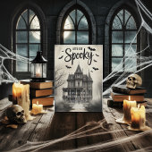 ヴィンテージ幽霊のよく出るハウスハローウィンパーティ 招待状