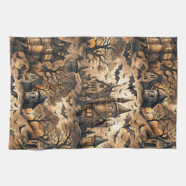 ヴィンテージ幽霊のよく出るハウス キッチンタオル