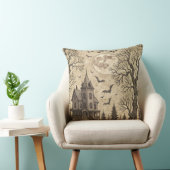 ヴィンテージ幽霊のよく出るハウス&フルムーン クッション (椅子)