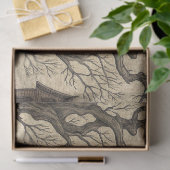 ヴィンテージ幽霊のよく出るハウス&フルムーン 薄葉紙 (ギフト)