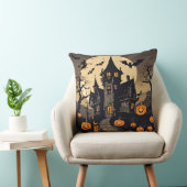 ヴィンテージ幽霊のよく出るハロウィーンハウス,カボチャ,こうもり クッション (椅子)