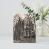 ヴィンテージ幽霊のよく出るハ実在トハロウィーン ポストカード (スタンド正面)