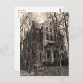 ヴィンテージ幽霊のよく出るハ実在トハロウィーン ポストカード (正面/裏面)