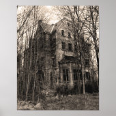 ヴィンテージ幽霊のよく出るハ実在ルウィーンデコール ポスター (正面)