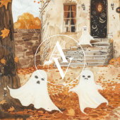 ヴィンテージ幽霊のよく出るハ絵を描ウスお洒落幽霊 ポスター