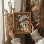 ヴィンテージ幽霊のよく出るハ絵を描ウスお洒落幽霊 ポスター