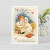 ヴィンテージ幽霊ストーリーハロウィーン 招待状 (スタンド正面)