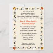 ヴィンテージ幽霊ストーリーハロウィーン 招待状 (裏面)