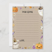 ヴィンテージ幽霊タイムカプセルノートメッセージカード サンキューカード (正面)