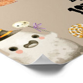 ヴィンテージ幽霊1年目のフォトマイルストーンのサイン ポスター (角)