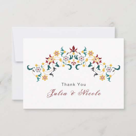 ヴィンテージ幾何クラシカル複雑な結婚モチーフ (正面)