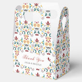 ヴィンテージ幾何クラシカル複雑な結婚モチーフ フェイバーボックス (オープン)