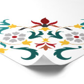 ヴィンテージ幾何クラシカル複雑な結婚モチーフ ポスター (角)