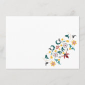 ヴィンテージ幾何クラシカル複雑な結婚モチーフ メニュー (裏面)