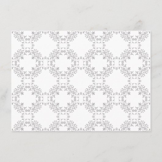 ヴィンテージ幾何クラシカル複雑な結婚モチーフ メニュー (裏面)