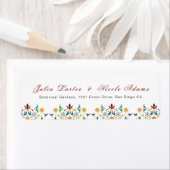 ヴィンテージ幾何クラシカル複雑な結婚モチーフ ラベル (インサイチュ)