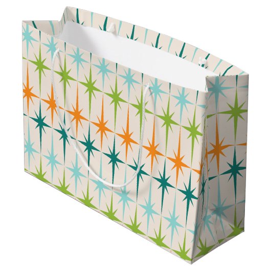 ヴィンテージ幾何スターバスト抱き枕 ラージペーパーバッグ (裏面アングル)