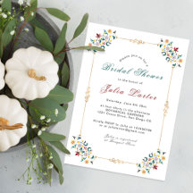 ヴィンテージ幾何学クラシカルブライダルシャワー