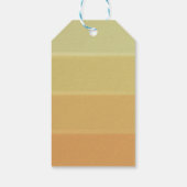 ヴィンテージ幾何学模様（ソフト黄色とオレンジ） ギフトタグ (裏面)