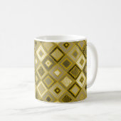 ヴィンテージ幾何学的な菱形、シームレスなパターン。 コーヒーマグカップ (正面右)