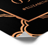 ヴィンテージ幾何学的アールデコギャツビー結婚ズ・ウェルカム ポスター (角)