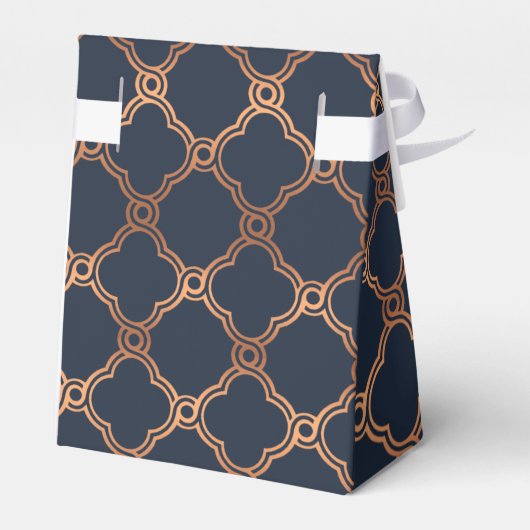 ヴィンテージ幾何学的アールデコギャツビー結婚ズ フェイバーボックス (裏面サイド)