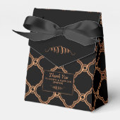 ヴィンテージ幾何学的アールデコギャツビー結婚ズ フェイバーボックス (正面サイド)