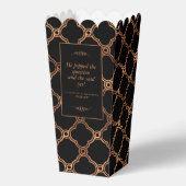 ヴィンテージ幾何学的アールデコギャツビー結婚ズ フェイバーボックス (正面)